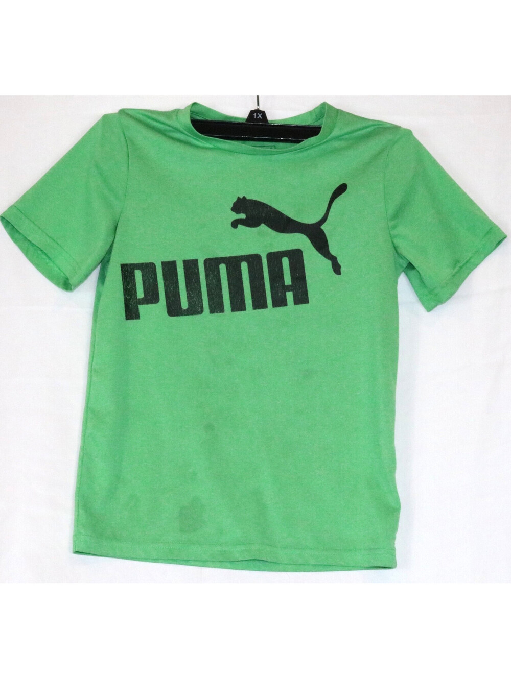 Puma Boys Tee Green Sz M